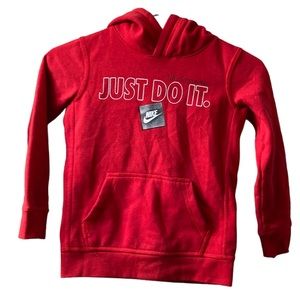 Nike Just Do It Fleece Hoodie Pullover - Size 6